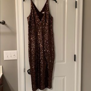 Dress the population Brown sequin cocktail dress
